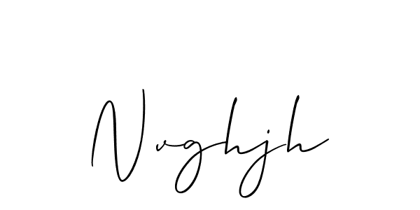 if you are searching for the best signature style for your name Nvghjh. so please give up your signature search. here we have designed multiple signature styles  using Allison_Script. Nvghjh signature style 2 images and pictures png