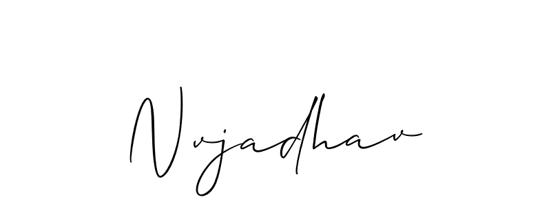 Here are the top 10 professional signature styles for the name Nvjadhav. These are the best autograph styles you can use for your name. Nvjadhav signature style 2 images and pictures png