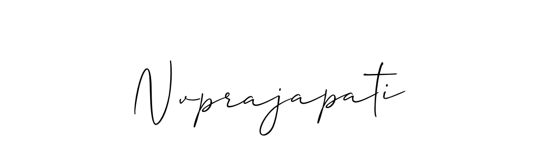 Also we have Nvprajapati name is the best signature style. Create professional handwritten signature collection using Allison_Script autograph style. Nvprajapati signature style 2 images and pictures png