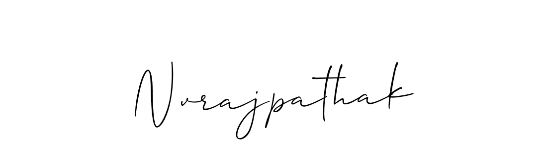 You should practise on your own different ways (Allison_Script) to write your name (Nvrajpathak) in signature. don't let someone else do it for you. Nvrajpathak signature style 2 images and pictures png