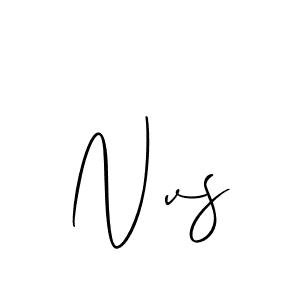 Use a signature maker to create a handwritten signature online. With this signature software, you can design (Allison_Script) your own signature for name Nvs. Nvs signature style 2 images and pictures png
