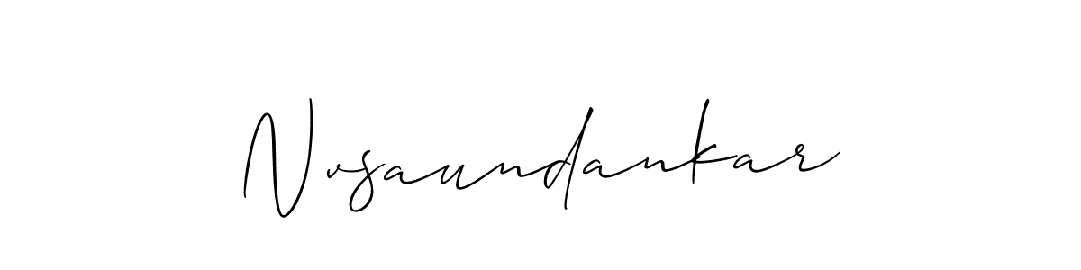 This is the best signature style for the Nvsaundankar name. Also you like these signature font (Allison_Script). Mix name signature. Nvsaundankar signature style 2 images and pictures png