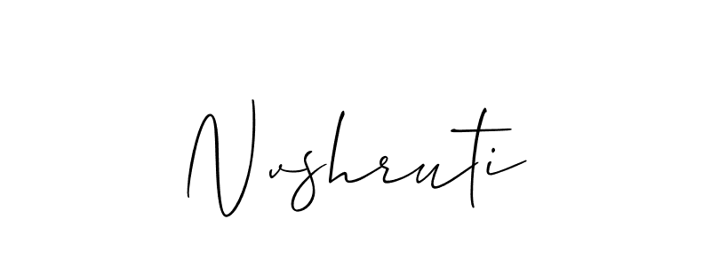Similarly Allison_Script is the best handwritten signature design. Signature creator online .You can use it as an online autograph creator for name Nvshruti. Nvshruti signature style 2 images and pictures png