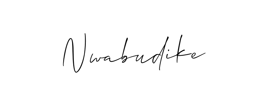 Use a signature maker to create a handwritten signature online. With this signature software, you can design (Allison_Script) your own signature for name Nwabudike. Nwabudike signature style 2 images and pictures png