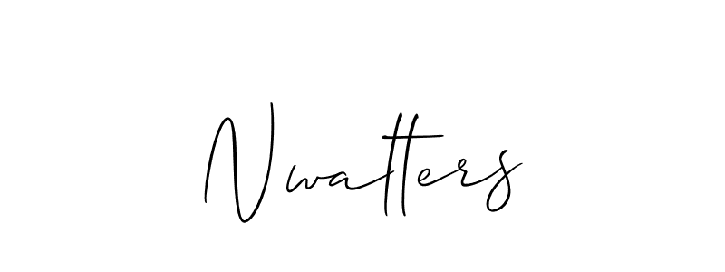 It looks lik you need a new signature style for name Nwalters. Design unique handwritten (Allison_Script) signature with our free signature maker in just a few clicks. Nwalters signature style 2 images and pictures png