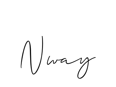 You should practise on your own different ways (Allison_Script) to write your name (Nway) in signature. don't let someone else do it for you. Nway signature style 2 images and pictures png