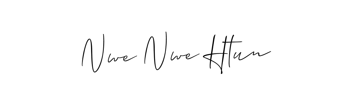 How to make Nwe Nwe Htun signature? Allison_Script is a professional autograph style. Create handwritten signature for Nwe Nwe Htun name. Nwe Nwe Htun signature style 2 images and pictures png
