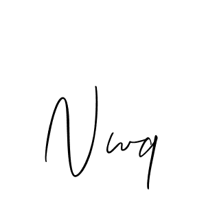 Also You can easily find your signature by using the search form. We will create Nwq name handwritten signature images for you free of cost using Allison_Script sign style. Nwq signature style 2 images and pictures png