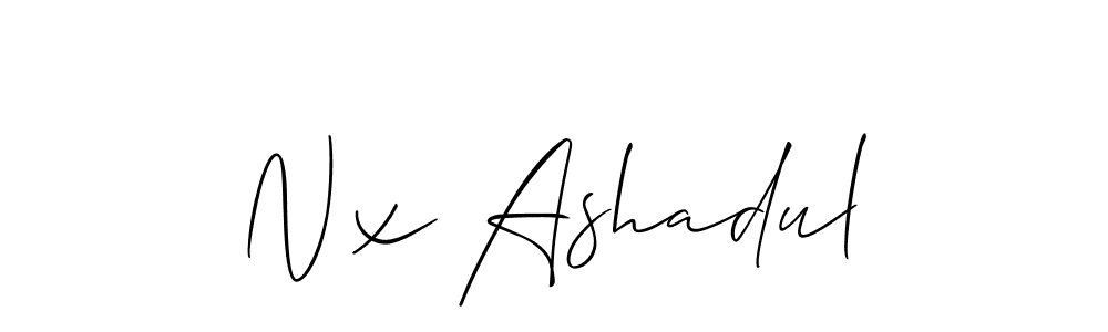 Allison_Script is a professional signature style that is perfect for those who want to add a touch of class to their signature. It is also a great choice for those who want to make their signature more unique. Get Nx Ashadul name to fancy signature for free. Nx Ashadul signature style 2 images and pictures png