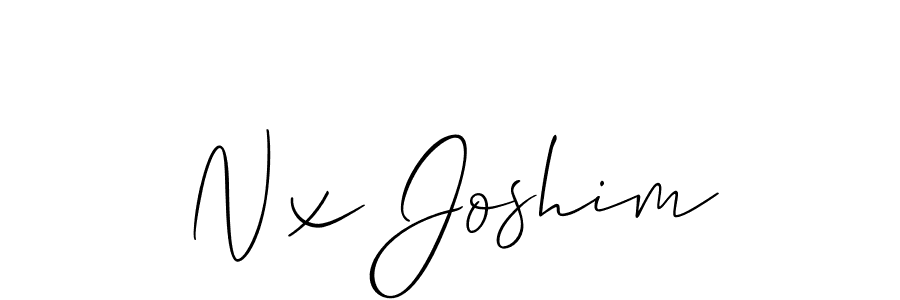 How to Draw Nx Joshim signature style? Allison_Script is a latest design signature styles for name Nx Joshim. Nx Joshim signature style 2 images and pictures png