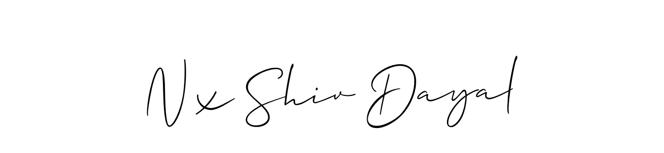 Best and Professional Signature Style for Nx Shiv Dayal. Allison_Script Best Signature Style Collection. Nx Shiv Dayal signature style 2 images and pictures png