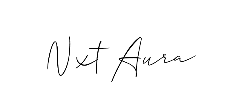 Once you've used our free online signature maker to create your best signature Allison_Script style, it's time to enjoy all of the benefits that Nxt Aura name signing documents. Nxt Aura signature style 2 images and pictures png