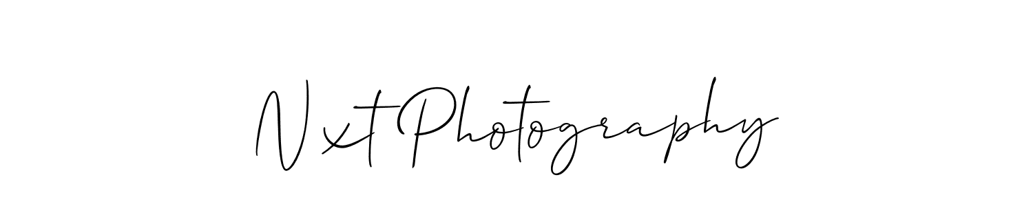 Make a beautiful signature design for name Nxt Photography. With this signature (Allison_Script) style, you can create a handwritten signature for free. Nxt Photography signature style 2 images and pictures png