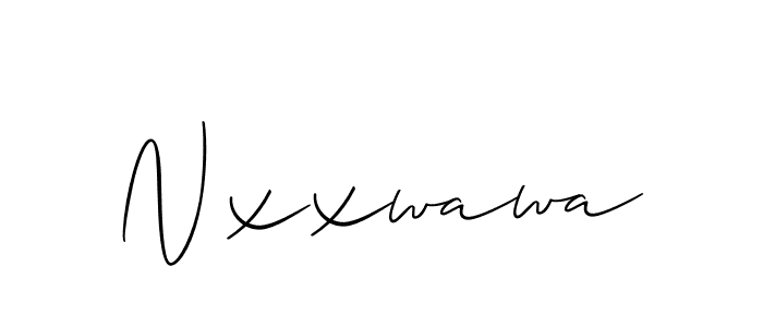 Make a beautiful signature design for name Nxxwawa. With this signature (Allison_Script) style, you can create a handwritten signature for free. Nxxwawa signature style 2 images and pictures png