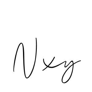 Create a beautiful signature design for name Nxy. With this signature (Allison_Script) fonts, you can make a handwritten signature for free. Nxy signature style 2 images and pictures png