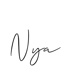 Make a beautiful signature design for name Nya. Use this online signature maker to create a handwritten signature for free. Nya signature style 2 images and pictures png