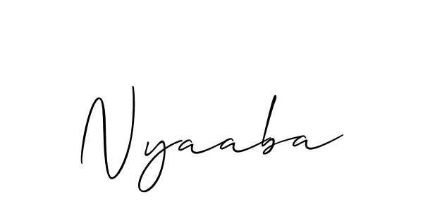 Similarly Allison_Script is the best handwritten signature design. Signature creator online .You can use it as an online autograph creator for name Nyaaba. Nyaaba signature style 2 images and pictures png