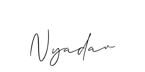 You can use this online signature creator to create a handwritten signature for the name Nyadav. This is the best online autograph maker. Nyadav signature style 2 images and pictures png