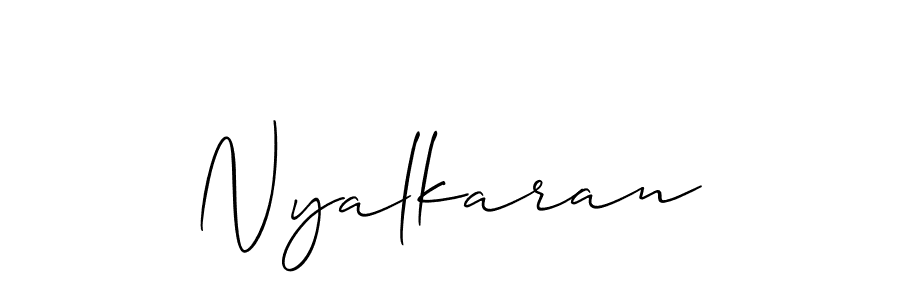 Make a beautiful signature design for name Nyalkaran. Use this online signature maker to create a handwritten signature for free. Nyalkaran signature style 2 images and pictures png