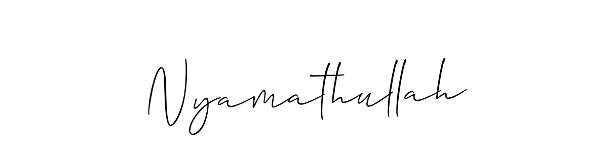 How to Draw Nyamathullah signature style? Allison_Script is a latest design signature styles for name Nyamathullah. Nyamathullah signature style 2 images and pictures png
