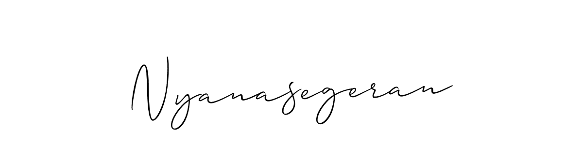 How to Draw Nyanasegeran signature style? Allison_Script is a latest design signature styles for name Nyanasegeran. Nyanasegeran signature style 2 images and pictures png