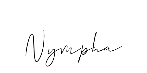 Best and Professional Signature Style for Nympha. Allison_Script Best Signature Style Collection. Nympha signature style 2 images and pictures png