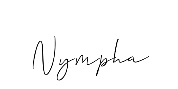 Best and Professional Signature Style for Nympha. Allison_Script Best Signature Style Collection. Nympha signature style 2 images and pictures png