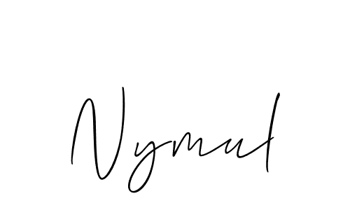 How to Draw Nymul signature style? Allison_Script is a latest design signature styles for name Nymul. Nymul signature style 2 images and pictures png