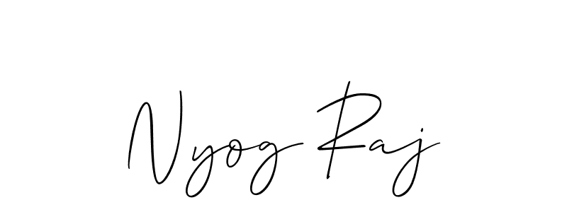 Once you've used our free online signature maker to create your best signature Allison_Script style, it's time to enjoy all of the benefits that Nyog Raj name signing documents. Nyog Raj signature style 2 images and pictures png