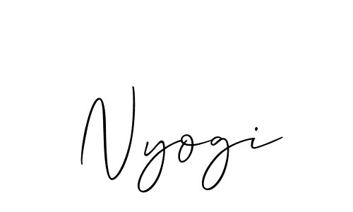 Once you've used our free online signature maker to create your best signature Allison_Script style, it's time to enjoy all of the benefits that Nyogi name signing documents. Nyogi signature style 2 images and pictures png