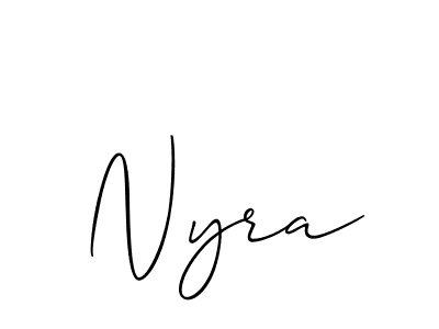 Once you've used our free online signature maker to create your best signature Allison_Script style, it's time to enjoy all of the benefits that Nyra name signing documents. Nyra signature style 2 images and pictures png