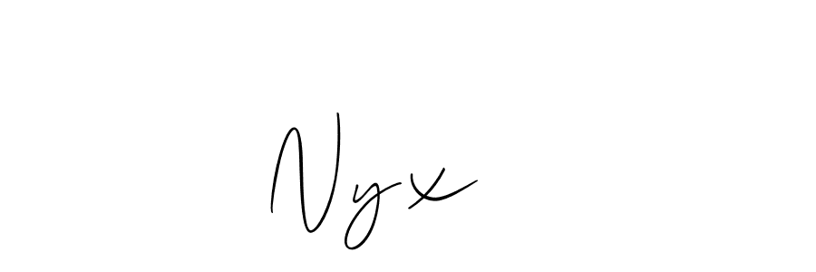 Make a short Nyx   ♡ signature style. Manage your documents anywhere anytime using Allison_Script. Create and add eSignatures, submit forms, share and send files easily. Nyx   ♡ signature style 2 images and pictures png