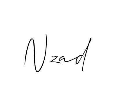 if you are searching for the best signature style for your name Nzad. so please give up your signature search. here we have designed multiple signature styles  using Allison_Script. Nzad signature style 2 images and pictures png