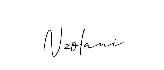 Also we have Nzolani name is the best signature style. Create professional handwritten signature collection using Allison_Script autograph style. Nzolani signature style 2 images and pictures png