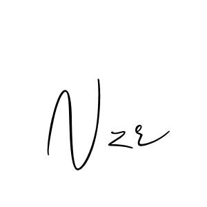 Use a signature maker to create a handwritten signature online. With this signature software, you can design (Allison_Script) your own signature for name Nzr. Nzr signature style 2 images and pictures png