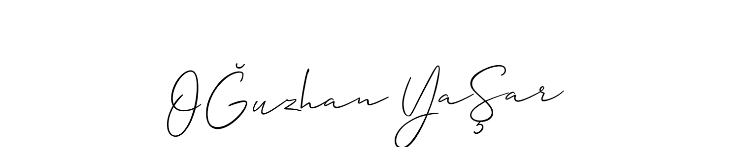 It looks lik you need a new signature style for name OĞuzhan YaŞar. Design unique handwritten (Allison_Script) signature with our free signature maker in just a few clicks. OĞuzhan YaŞar signature style 2 images and pictures png