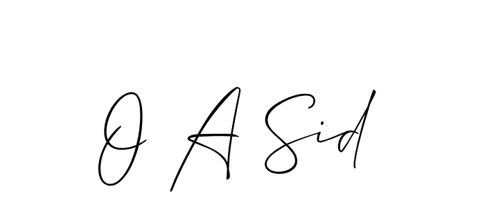 Here are the top 10 professional signature styles for the name O A Sid. These are the best autograph styles you can use for your name. O A Sid signature style 2 images and pictures png