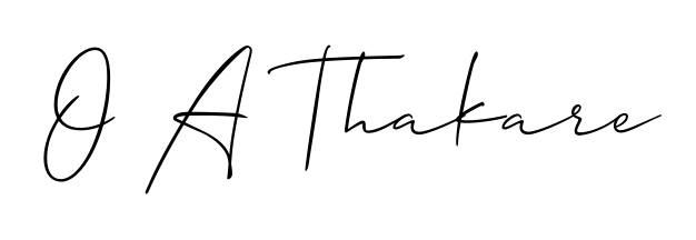 O A Thakare stylish signature style. Best Handwritten Sign (Allison_Script) for my name. Handwritten Signature Collection Ideas for my name O A Thakare. O A Thakare signature style 2 images and pictures png