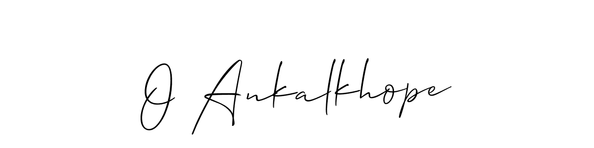 Also we have O Ankalkhope name is the best signature style. Create professional handwritten signature collection using Allison_Script autograph style. O Ankalkhope signature style 2 images and pictures png