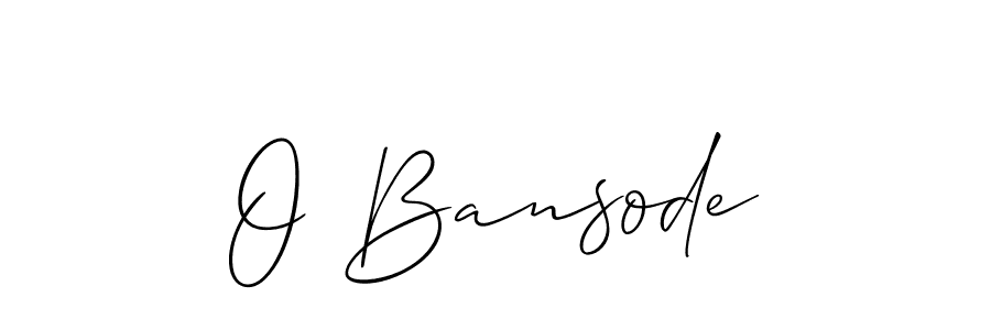 Once you've used our free online signature maker to create your best signature Allison_Script style, it's time to enjoy all of the benefits that O Bansode name signing documents. O Bansode signature style 2 images and pictures png