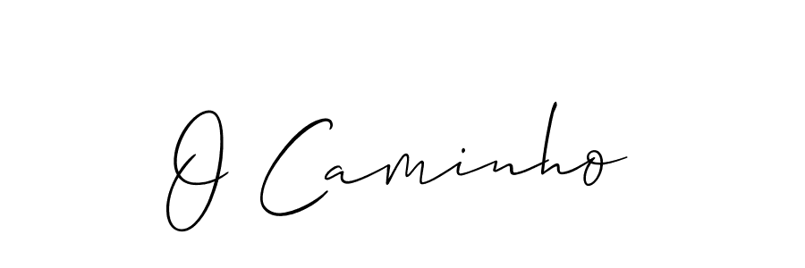 The best way (Allison_Script) to make a short signature is to pick only two or three words in your name. The name O Caminho include a total of six letters. For converting this name. O Caminho signature style 2 images and pictures png