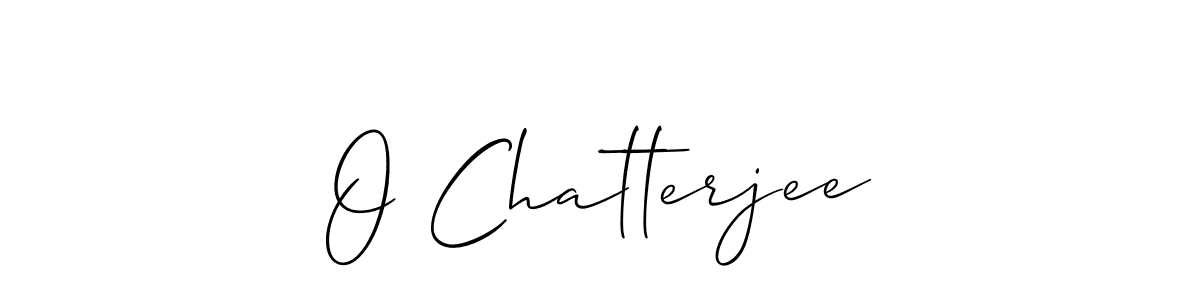 How to make O Chatterjee signature? Allison_Script is a professional autograph style. Create handwritten signature for O Chatterjee name. O Chatterjee signature style 2 images and pictures png