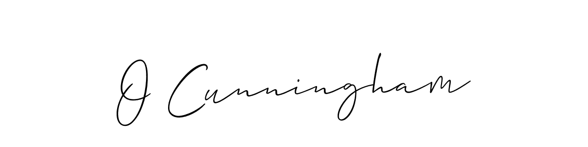 Best and Professional Signature Style for O Cunningham. Allison_Script Best Signature Style Collection. O Cunningham signature style 2 images and pictures png