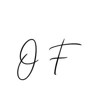 Make a beautiful signature design for name O F. With this signature (Allison_Script) style, you can create a handwritten signature for free. O F signature style 2 images and pictures png