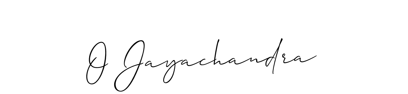 You should practise on your own different ways (Allison_Script) to write your name (O Jayachandra) in signature. don't let someone else do it for you. O Jayachandra signature style 2 images and pictures png