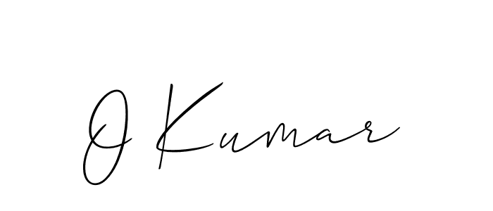 Make a beautiful signature design for name O Kumar. Use this online signature maker to create a handwritten signature for free. O Kumar signature style 2 images and pictures png