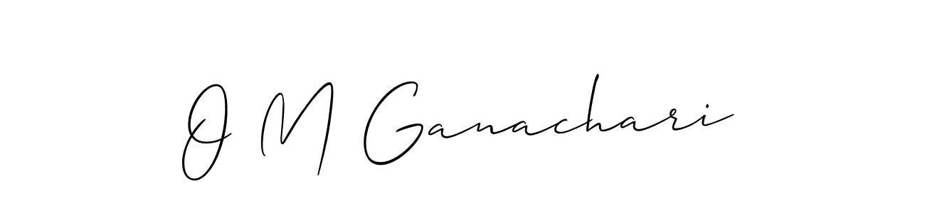 Best and Professional Signature Style for O M Ganachari. Allison_Script Best Signature Style Collection. O M Ganachari signature style 2 images and pictures png