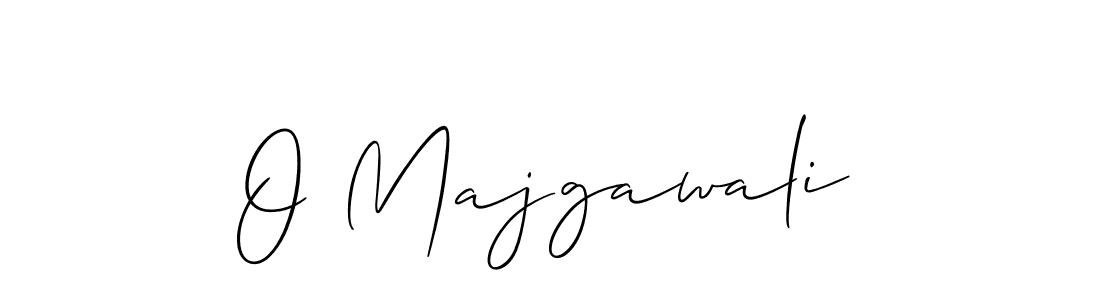 Also we have O Majgawali name is the best signature style. Create professional handwritten signature collection using Allison_Script autograph style. O Majgawali signature style 2 images and pictures png