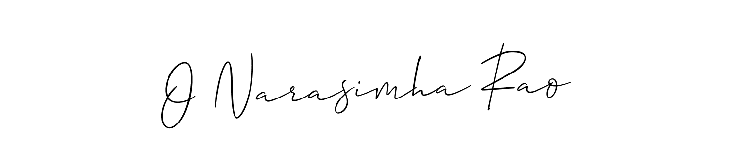 Also You can easily find your signature by using the search form. We will create O Narasimha Rao name handwritten signature images for you free of cost using Allison_Script sign style. O Narasimha Rao signature style 2 images and pictures png