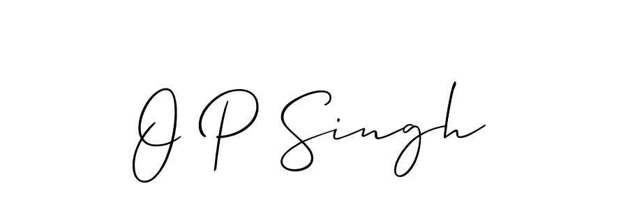 O P Singh stylish signature style. Best Handwritten Sign (Allison_Script) for my name. Handwritten Signature Collection Ideas for my name O P Singh. O P Singh signature style 2 images and pictures png